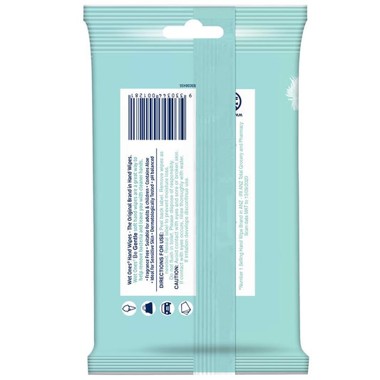 Wet Ones Be Gentle 15 Travel Pack - Sensitive Skin Hand Wipes-Auzzi Store