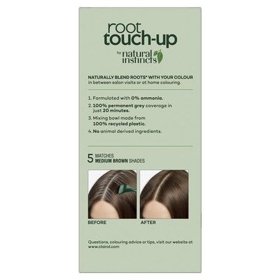 Clairol Root Touch Up Natural Instincts 5 Medium Brown - Permanent Hair Colour (35g)