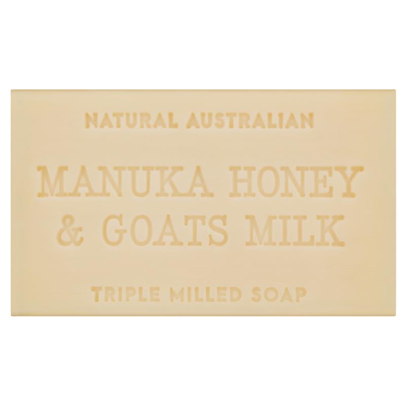 Australian Vegan Triple Milled Goat's Milk & Manuka Honey Soap 200g