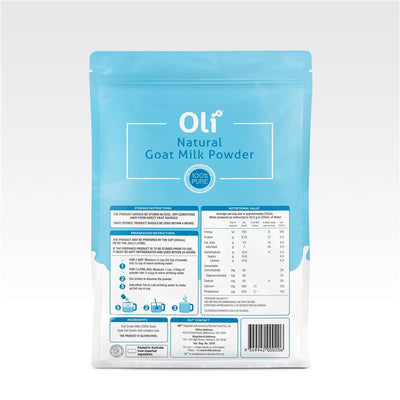 Oli6 Natural Goat Milk Powder - 1kg for Gut Health