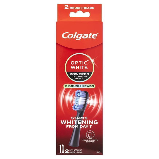 Colgate Optic White Power Toothbrush Refill - Soft 2 Pack