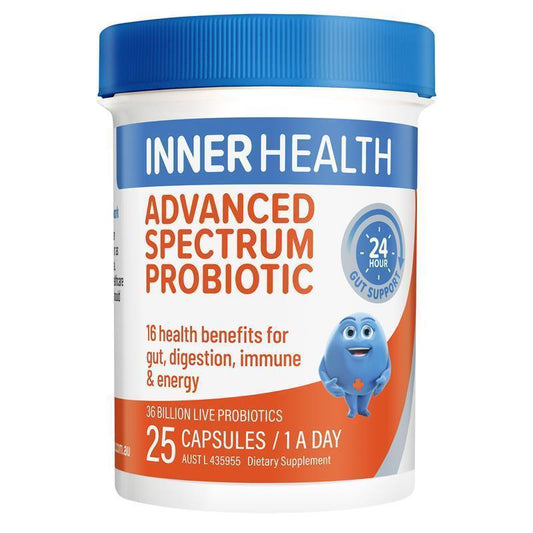 Inner Health Advanced Spectrum Probiotic 36 Billion CFU, 25 Capsules