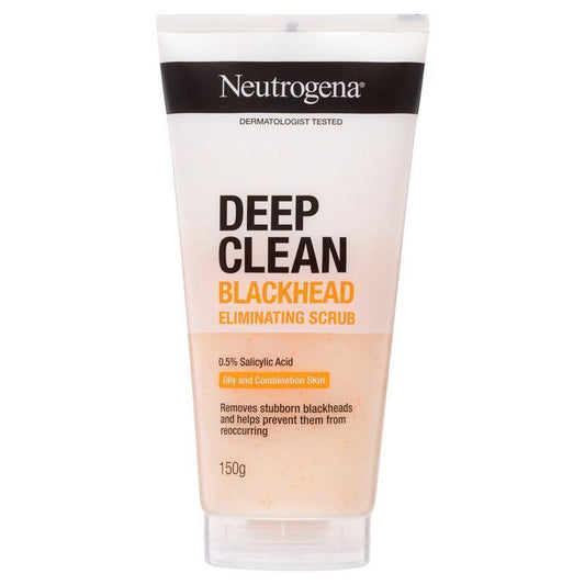 Neutrogena Deep Clean Blackhead Eliminating Scrub 150g - Clear Skin Solution for Oily and Combination Skin