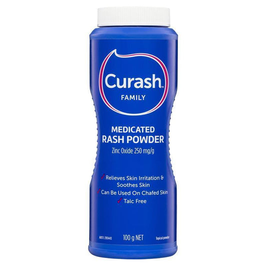 Curash Family Medicated Rash Powder - 100g for Soothing Relief - Auzzistore