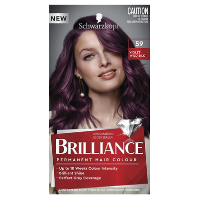 Schwarzkopf Brilliance 59 Violet Wild Silk - Permanent Hair Color 60ml