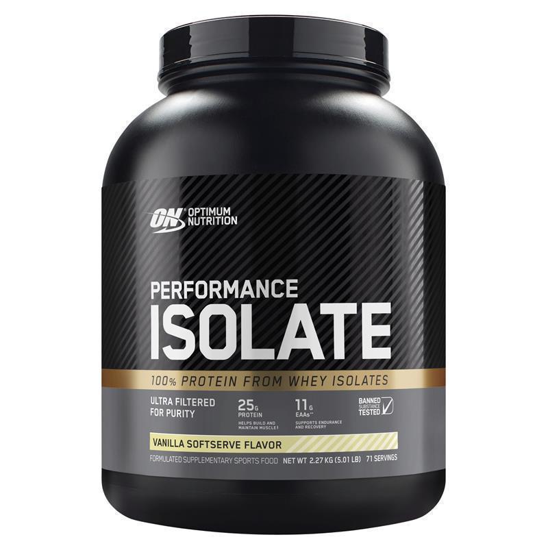 Optimum Nutrition Performance Isolate Vanilla Softserve 2.27kg - Premium Whey Protein