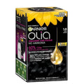 Garnier Olia 1.0 Deep Black Permanent Hair Colour No Ammonia 60% Oils - Rich, Long-Lasting Colour