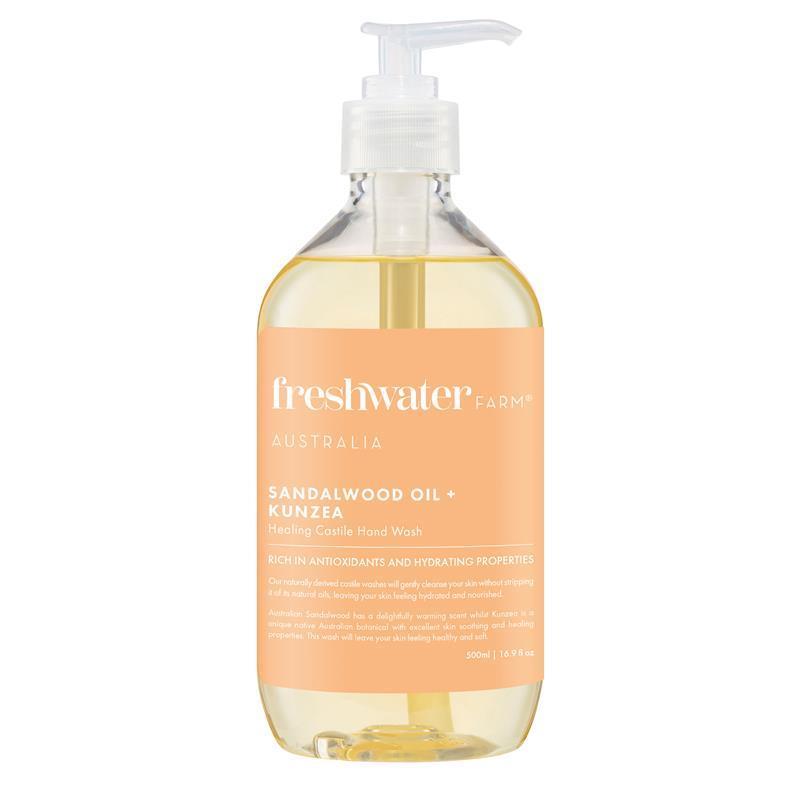 Freshwater Farm Kunzea + Sandalwood Oil Hand Wash 500ml - Nourishing Cleanse