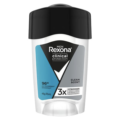 Rexona Men Clinical Antiperspirant Clean Scent 45ml 96-Hour Protection