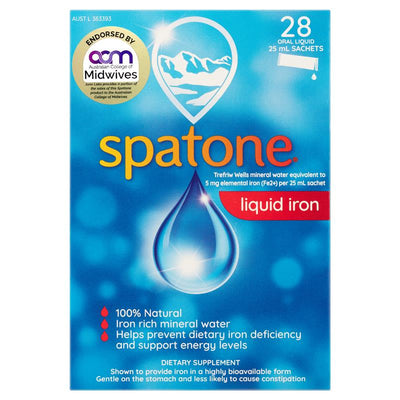 Spatone Liquid Iron Supplement 28 Sachets – 100% Natural & Gentle