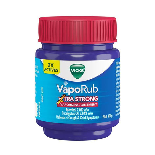 Vicks VapoRub Xtra Strong 100g - Powerful Relief for Cough & Cold Symptoms