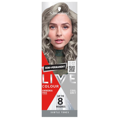 Schwarzkopf LIVE Colour Pastels Cool Grey - Semi Permanent 75ml