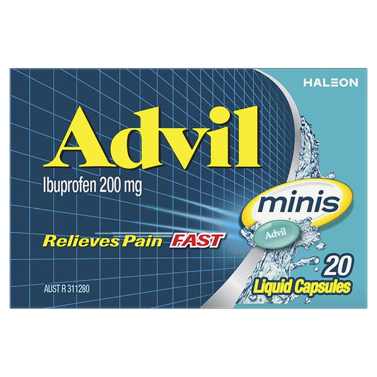 Advil Ibuprofen Pain Relief Liquid Mini - 20 Capsules – view 2