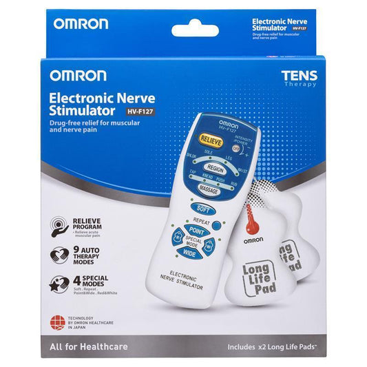 Omron TENS Unit HVF-127 - Drug-Free Pain Relief Device-Auzzi Store