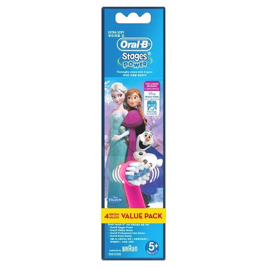 Oral B Power Toothbrush Kids Frozen Refills - 4 Pack