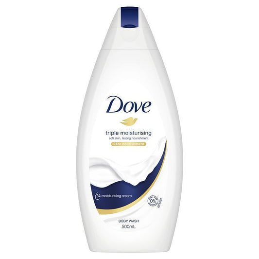 Dove Triple Moisturising Body Wash 500ml | Sulfate-Free & Hydrating