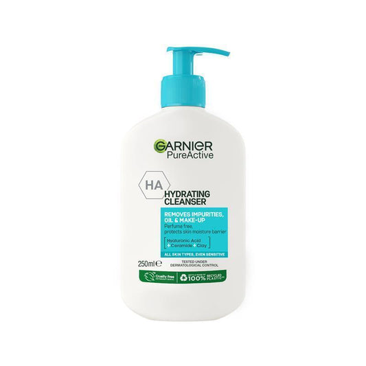 Garnier Pure Active Deep Hydrating Foam 250ml - Gentle Cleanser for Dry Skin