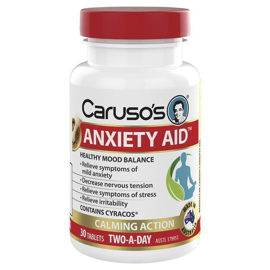 Caruso's Anxiety Aid 30 Tablets - Natural Calm Support-Auzzi Store
