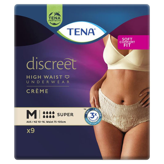 TENA Pant Discreet Super Medium Coloured 9 Pack - Comfort & Protection - Auzzi Store