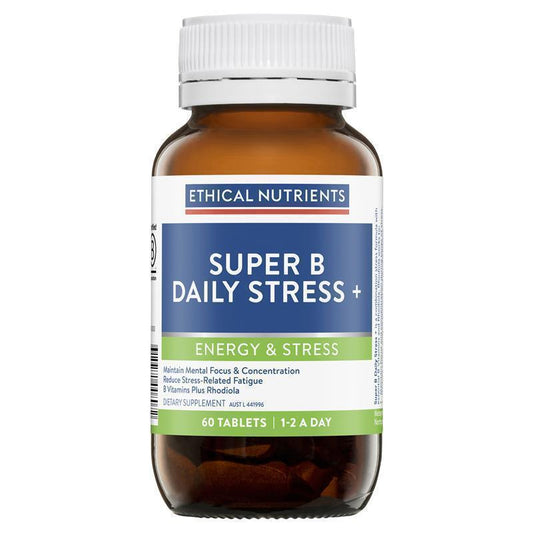 Ethical Nutrients Super B Stress Support with Rhodiola – 60 Tablets