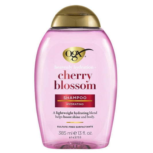 OGX Heavenly Hydration + Shine Cherry Blossom Shampoo 385ml - For Thin & Fine Hair-Auzzi Store