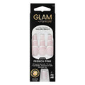 Glam By Manicare French Pink Medium Square Press On Nails Kit - 24pc