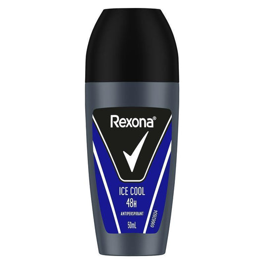 Rexona Men Ice Cool 50ml Antiperspirant Deodorant Roll-On, 48h Protection