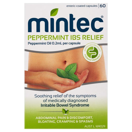Mintec Peppermint IBS Relief - 60 Capsules-Auzzi Store