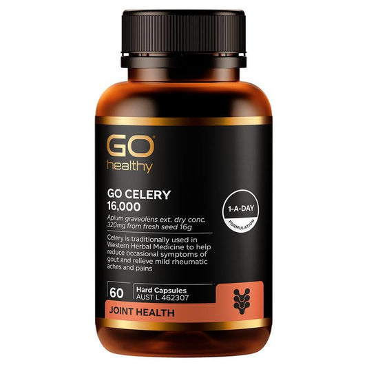 GO Healthy Celery Extract 16,000mg - 60 Vegetarian Capsules