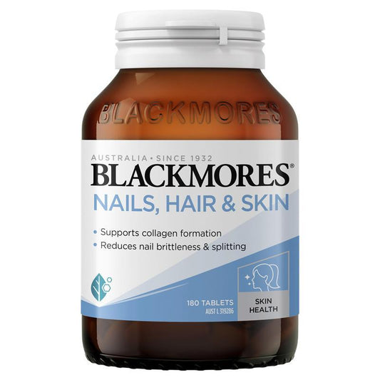Blackmores Nails Hair and Skin 180 Tablets - Essential Nutrients for Beauty