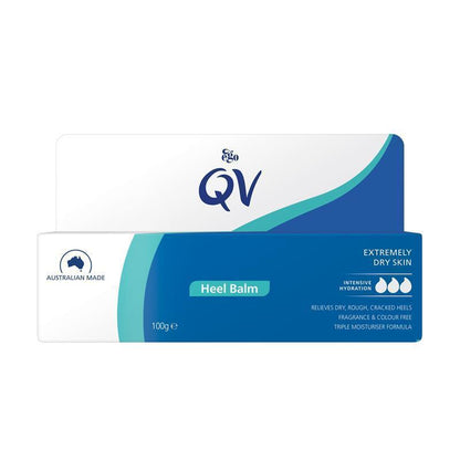 QV Feet Heel Balm 100g - Urea-Free Moisturizer for Dry, Cracked Heels
