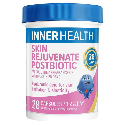 Inner Health Skin Rejuvenate Postbiotic 28 Capsules - Revitalize Your Skin from Within