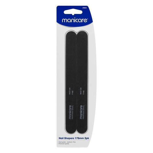 Manicare Nail Shapers 175mm - Medium/Fine 2 Pack-Auzzi Store