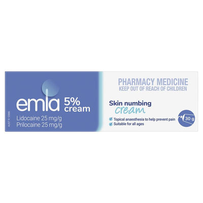 Emla Numbing Cream 5% - 30g Tube for Pain Relief