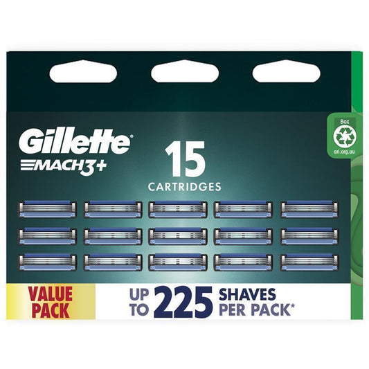 Gillette Mach3+ Replacement Cartridges – 3 Blades