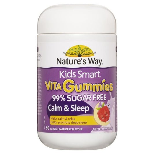 Nature's Way Kids Smart Vita Gummies Sugar Free Sleep & Calm 50 Gummies - Relaxation for Children