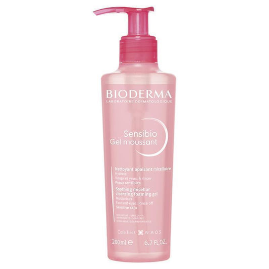 Bioderma Sensibio Gel Moussant Cleanser 200ml - Gentle Cleansing for Sensitive Skin