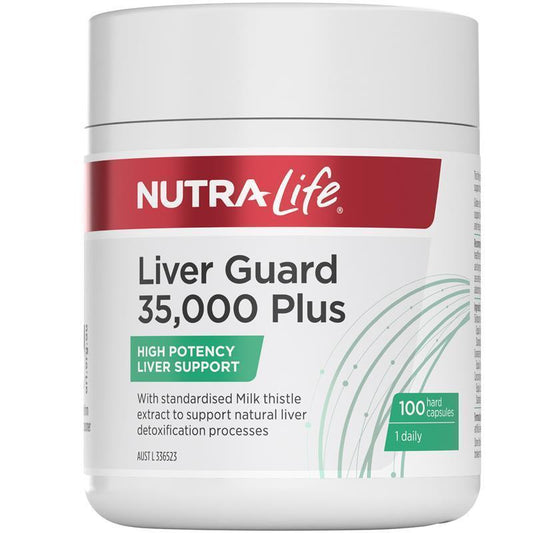 NutraLife Liver Guard - Milk Thistle, Turmeric, Globe Artichoke - 100 Capsules