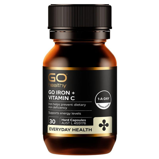 GO Healthy Iron + Vitamin C - 30 Hard Capsules - Auzzi Store