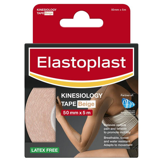 Elastoplast Kinesiology Tape - Beige 50mm x 5m-Auzzi Store