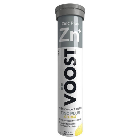 Voost Zinc Plus Effervescent Tablets - 20 Count for Immune Support
