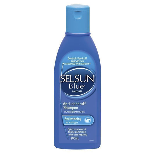 Selsun Blue Anti Dandruff Shampoo Replenishing 200mL - Control Dandruff Effectively-Auzzi Store