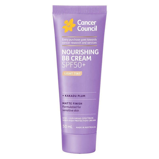 Cancer Council SPF 50+ Face Day Wear BB Cream Matte Light Tint 50ml - Natural Coverage & UV Defense - Auzzi Store