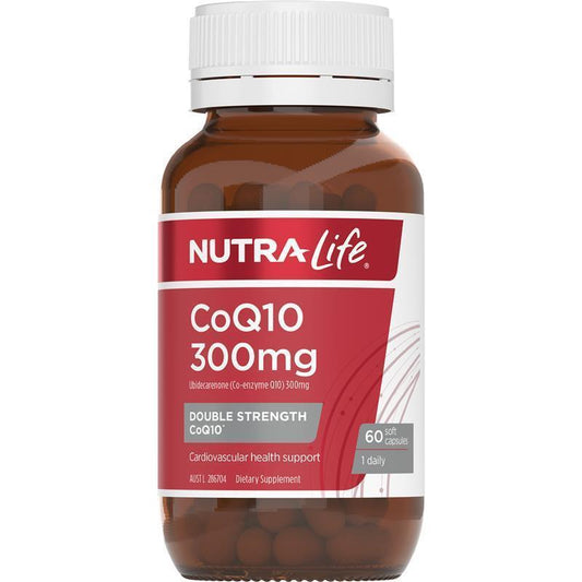 NutraLife CoQ10 300mg - 60 Capsules for Energy & Heart Health