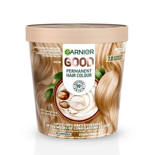 Garnier Good Hair Colour 7.0 Almond Creme - 90% Natural Formula