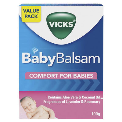 Vicks BabyBalsam Decongestant Rub - 100g for Soothing Relief