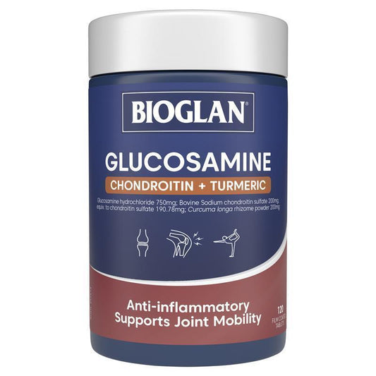 Bioglan Joint Support Glucosamine Chondroitin Turmeric 120 Tablets