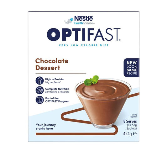 Optifast VLCD Dessert Chocolate - 8 x 53g - Indulgent Weight Loss Treat