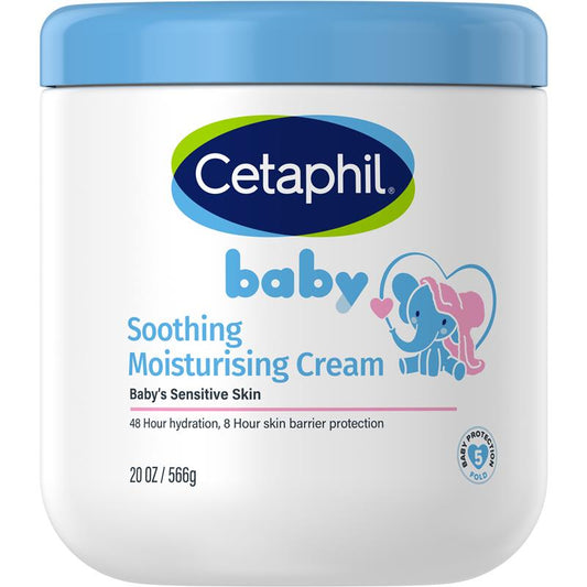 Cetaphil Baby Soothing Moisturising Cream 566g - Gentle Hydration for Sensitive Skin-Auzzi Store