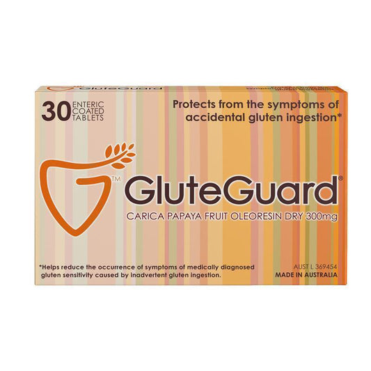 GluteGuard 30 Tablets - Gluten Protection Supplement